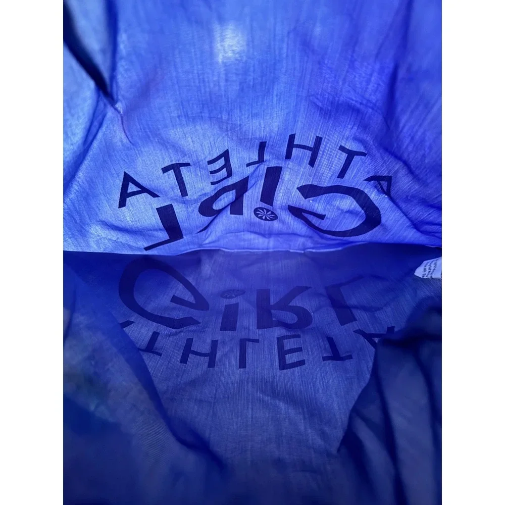 Athleta Girl Drawstring Backpack Cinch Sack Gym Dance Swim Bag Blue Mint Green